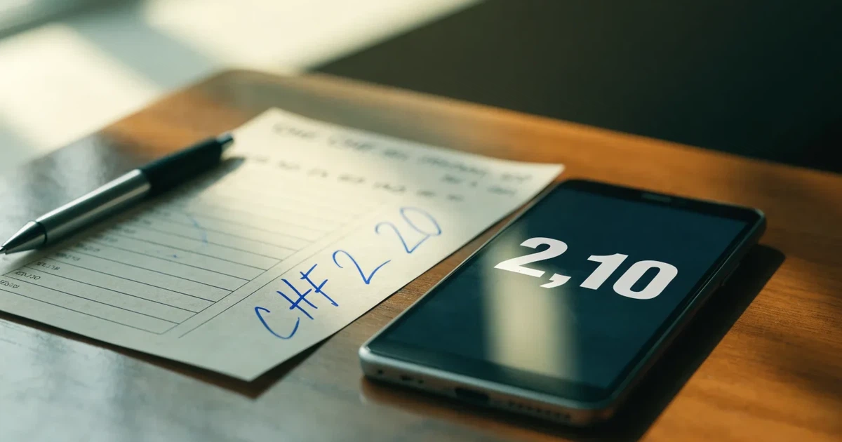 Eine leere Geldbörse aus Leder liegt geöffnet auf einem Tisch, daneben ein Kugelschreiber und ein Smartphone mit dunklem Display.